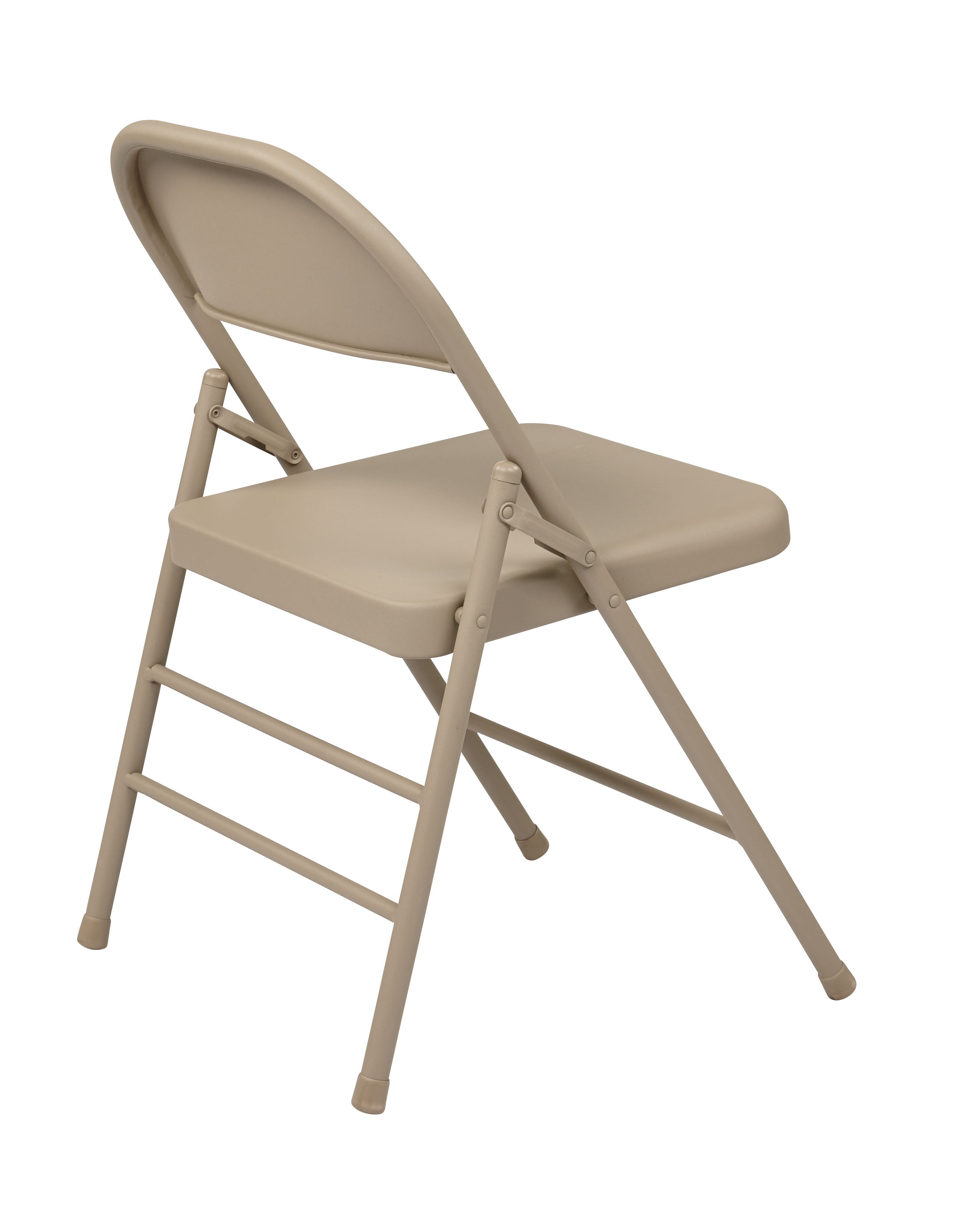 Folding Chair with Metal Seat and Back